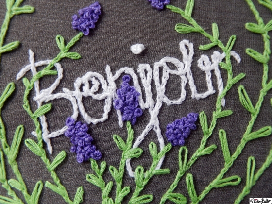 Create 28 – No 28  – Bonjour Lavender Embroidered Embroidery Hoop Wall Art at www.elistonbutton.com - Eliston Button - That Crafty Kid