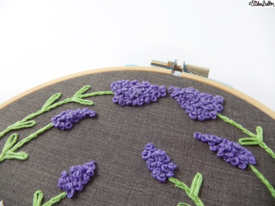 Create 28 – No 28  – Bonjour Lavender Embroidered Embroidery Hoop Wall Art at www.elistonbutton.com - Eliston Button - That Crafty Kid